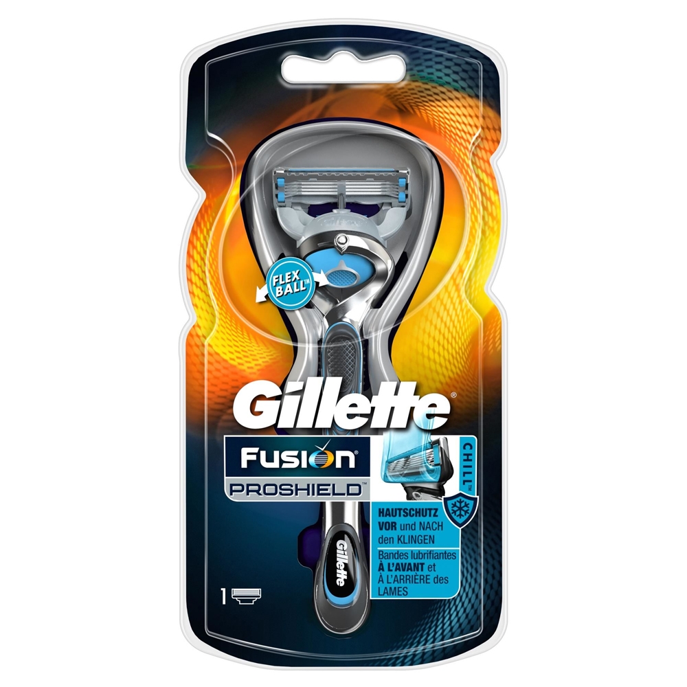 gillette fusion proshield chill razor - blue
