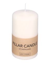 Excellent Houseware Pillar Candle White 55 x 95 mm