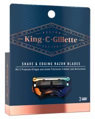 Gillette King Shave & Edging Razor Blades