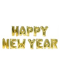 Excellent Houseware Foil Balloon Happy New Year Gold