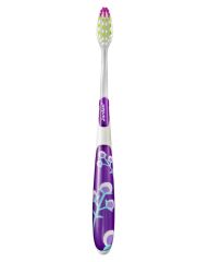 Jordan Toothbrush Individual Clean Purple Flowers Medium