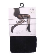 Decoy Fashion Tight Graphic Dots Black 70 DEN M/L