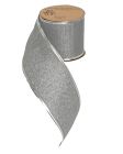 Excellent Houseware Silver Glitter Gift Ribbon