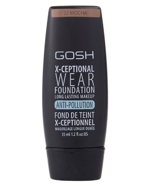 Gosh X-Ceptional Wear Foundation Long Lasting Makeup 22 Mocha Gosh X-Ceptional Wear Foundation Long Lasting Makeup 22 Mocha