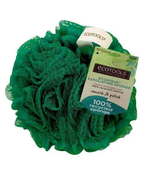 Ecotools Ecopouf Exfoliating Sponge - Mørkegrøn 7424 Ecotools Ecopouf Exfoliating Sponge - Mørkegrøn 7424