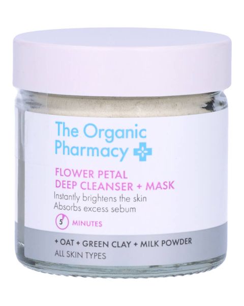 The Organic Pharmacy Flower Petal Deep Cleanser + Mask