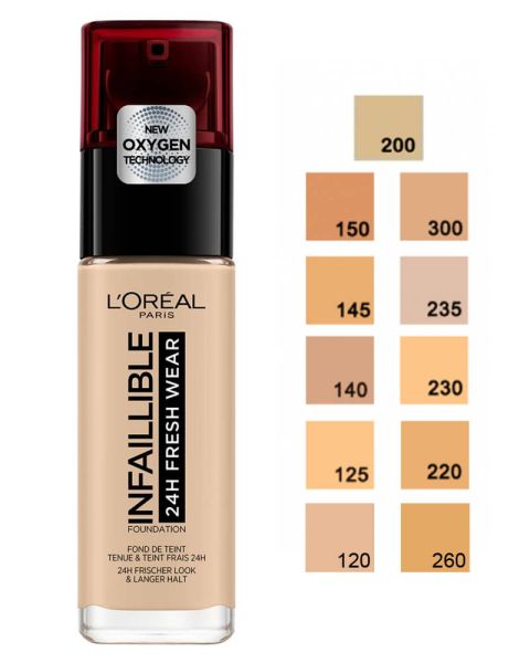 Loreal Infaillible Stay Fresh Foundation - Golden Sun 260