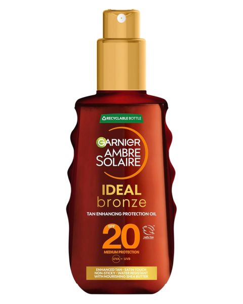 Garnier Ambre Solaire Ideal Bronze Tan Enhancing Protection Oil SPF20
