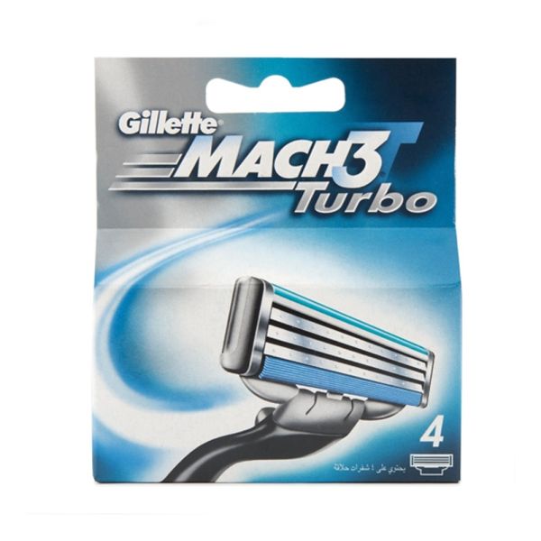 Gillette Mach3 Turbo - 4pak Gillette Mach3 Turbo - 4pak