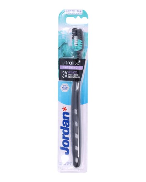 Jordan Ultralite Whitening Tandbørste Medium Ass. Farver Jordan Ultralite Whitening Tandbørste Medium Ass. Farver