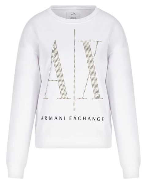 Armani Exchange Woman Sweatshirt White Str. S