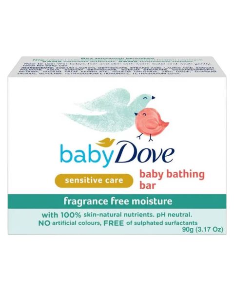 Dove Baby Bath Bar Fragrance Free Moisture