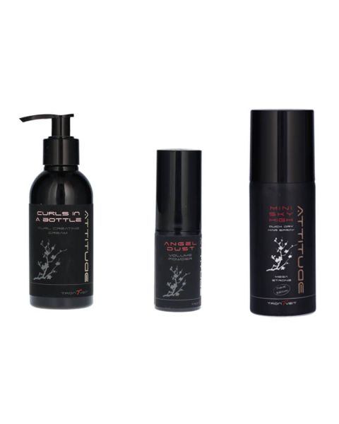 Trontveit Gaveæske - Curls In A Bottle, Angel Dust, Mini Sky High