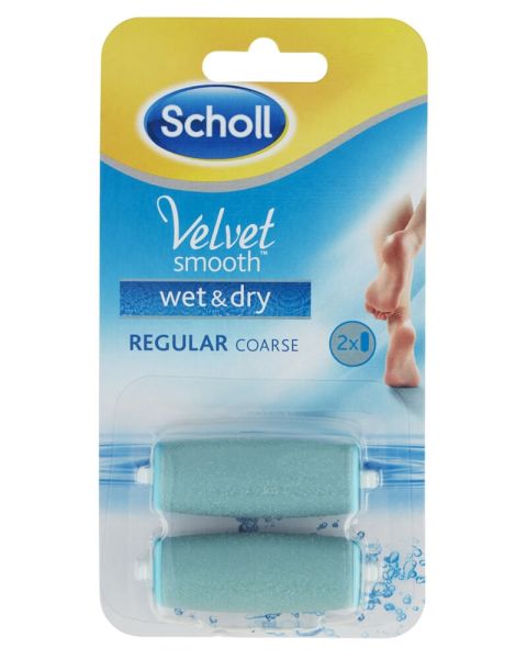 Scholl Velvet Smooth - Wet And Dry 2x Refill - Medium coarse Scholl Velvet Smooth - Wet And Dry 2x Refill - Medium coarse