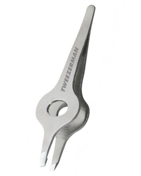 Tweezerman PRO Wide Grip Slant Tweezer Silver