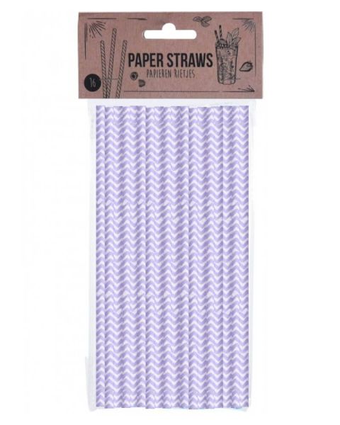 Party Collection Paper Straw ZigZag Purple Party Collection Paper Straw ZigZag Purple