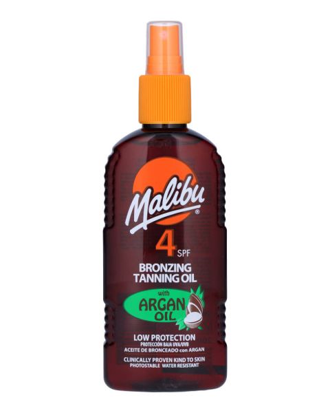 Malibu Bronzing Tanning Oil SPF 4 With Argan Oil