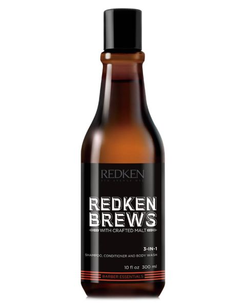 Redken Brews 3 In 1 Shampoo, Conditioner And Body Wash