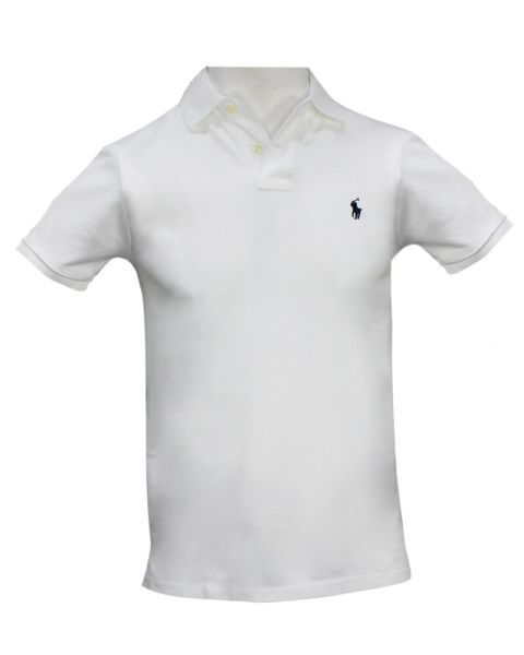 Ralph Lauren SS Slim Fit Polo PPC White Str L