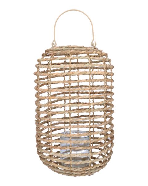 Lantern Natural Cattail 27X37C
