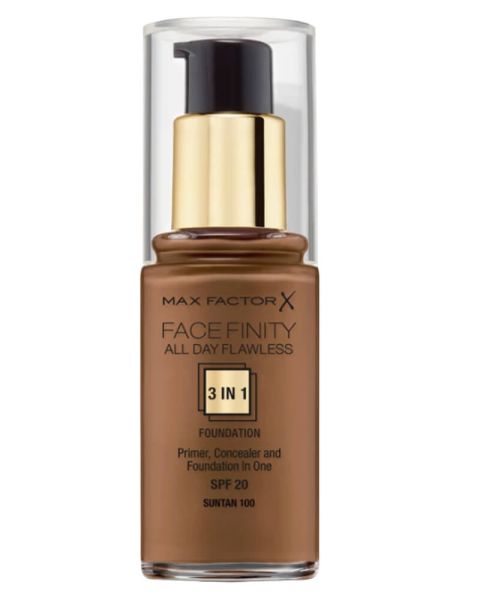 Max Factor Facefinity 3-in-1 Foundation Sun Tan 100 Max Factor Facefinity 3-in-1 Foundation Sun Tan 100