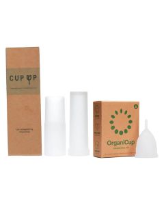 CupUp Insertion Sleeve + Optional OrganiCup Menstrual Cup