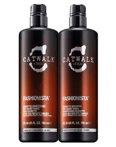 TIGI DUO Catwalk Fashionista Brunette shampoo + conditioner 750 ml