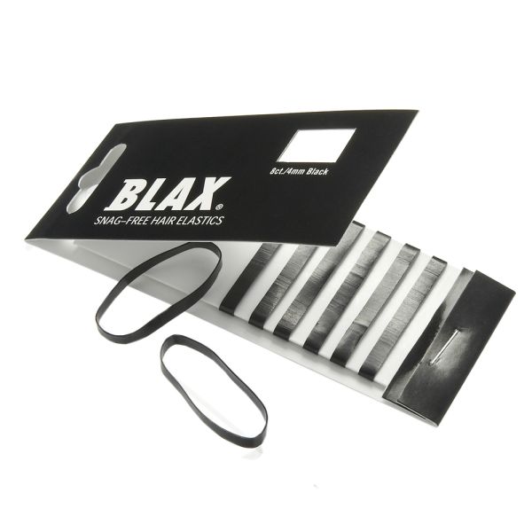 Blax - Snag-Free Hair Bands Black 4mm