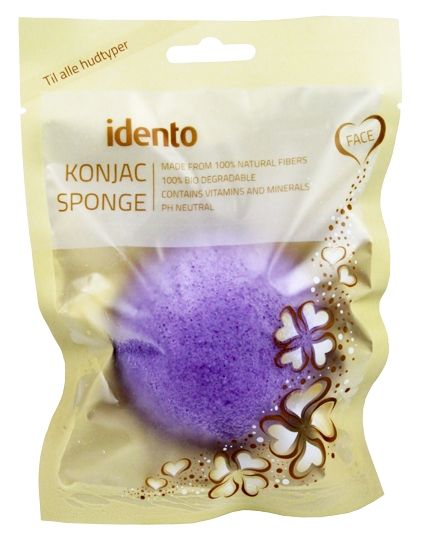 Idento Konjac Sponge Halfball Lavender (Purple)