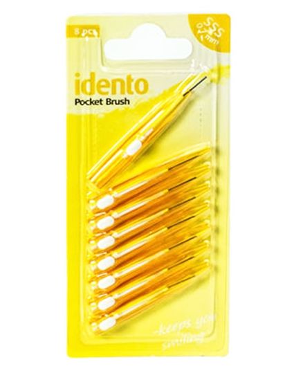 Idento Pocket Brush 8 x 0,7mm (Yellow)