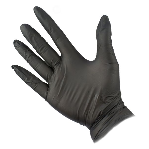 Efalock Emotion Nitril Gloves Black Large (8-8,5)