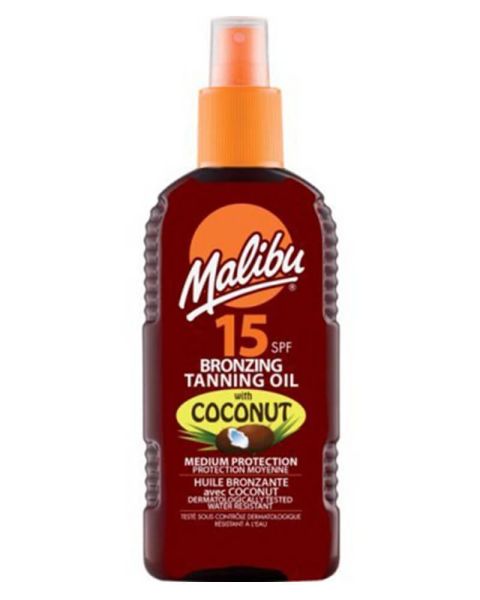Malibu Bronzing Tanning Oil Spray Coconut SPF 15