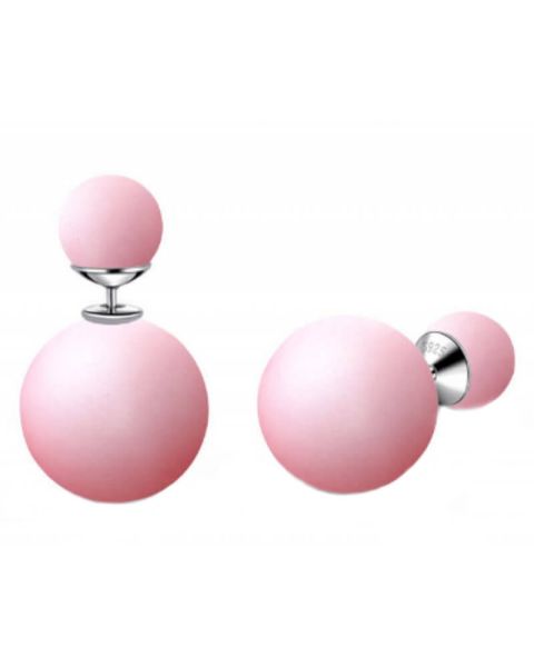 Everneed Karla ball earrings delicate pink (U)