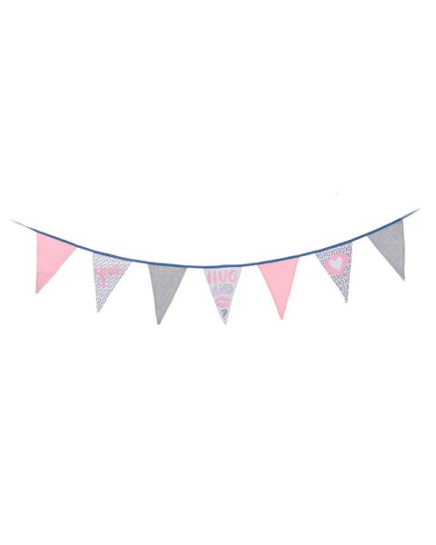 Party Collection Flag Garland Pink