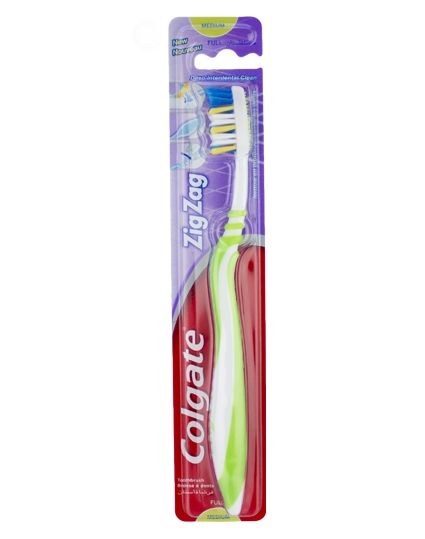 Colgate Zigzag Toothbrush - Medium - Green