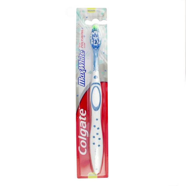 Colgate MaxWhite Toothbrush - Medium - Blue