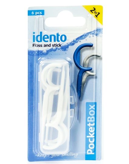 Idento Floss and Stick, TravelBox (white)