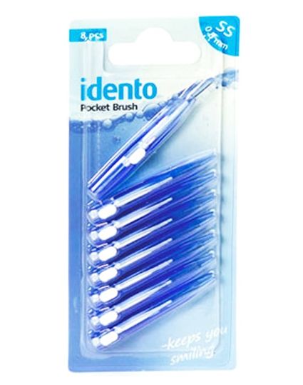 Idento Pocket Brush 8 x 0,8mm (Blue)