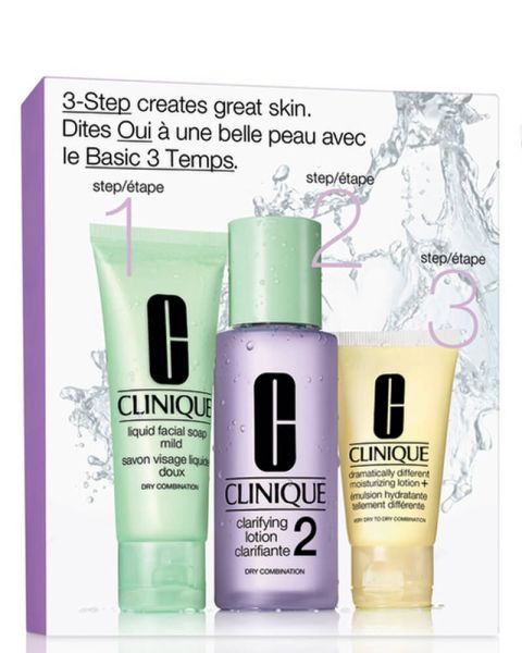 Clinique Set 2-Step Skin Care Dry-Combination (Purple)