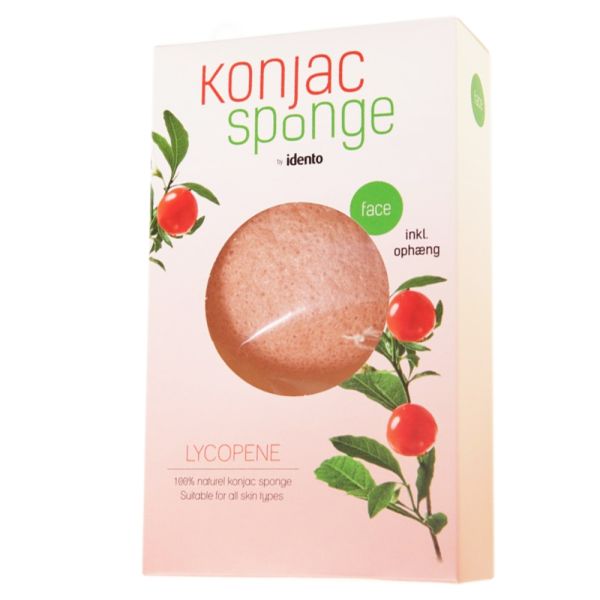 Idento Konjac Dry Sponge Halfball Lycopene