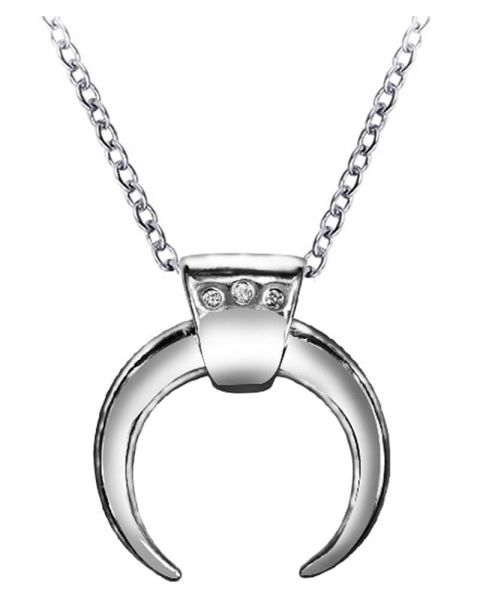 Everneed Luna Moon Necklace Silver (U)