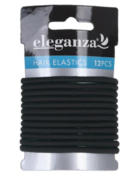 Eleganza Hair Elastics Black
