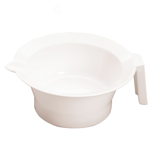 Sibel Hair Dye bowl with handle and pouring spout (white) 0089541-01
