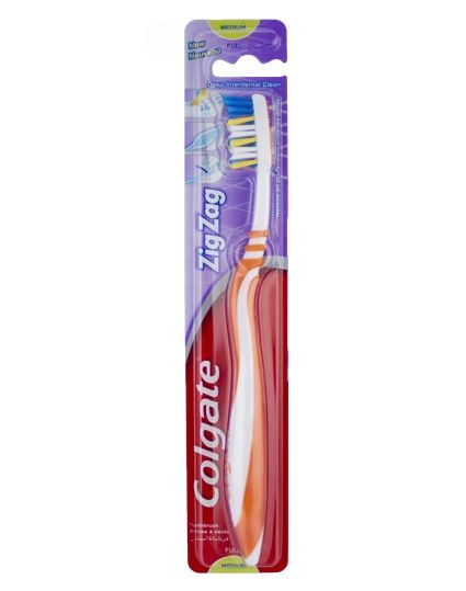 Colgate Zigzag Toothbrush - Medium - Orange
