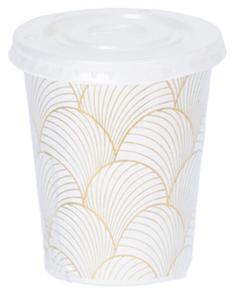 Party Collection Cardboard Cup Gold Wave