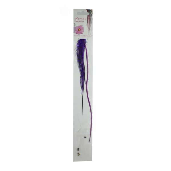 Feather Extensions - Purple long